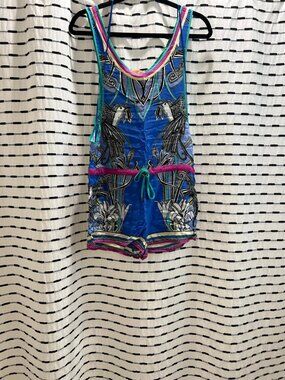 Swim cover up romper